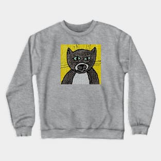 Whimsical Cat Portrait #9 Crewneck Sweatshirt